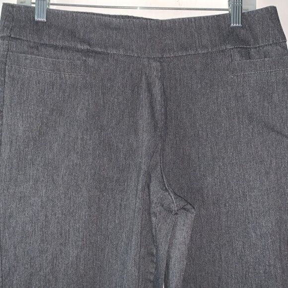 Liz Claiborne Career Petite Straight Leg Pants 10P Gray Stretch - Picture 5 of 9